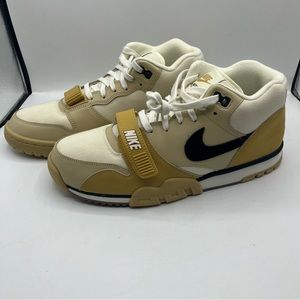 Nike Air Trainer 1 Mid Mens Lace Up Training Shoes DV7201-100 Cream Sz 11.5